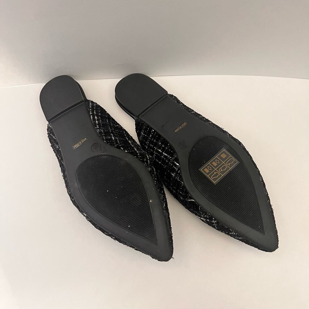 Lulus Black loafer slides Size 8.5 - Picture 3 of 5